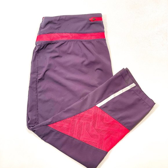 [ 2 for $17 ]   - TANGERINE Yoga capri pants  [  blue/pink  ] - Picture 1 of 4